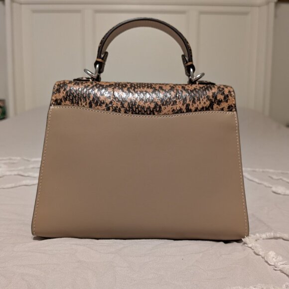 COACH Tabby Top Handle In Colorblock Snakeskin RARE ITEM - Picture 3 of 16
